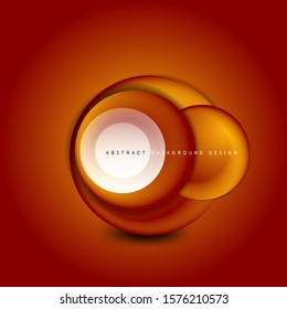 Vector swirl circle banner, 3d style abstract sphere or round shape icon or background templates. Vector Illustration For Wallpaper, Banner, Background, Card, Book Illustration, landing page