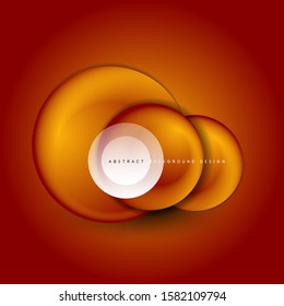 Vector swirl circle banner, 3d style abstract sphere or round shape icon or background templates. Vector Illustration For Wallpaper, Banner, Background, Card, Book Illustration, landing page