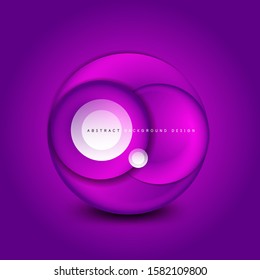 Vector swirl circle banner, 3d style abstract sphere or round shape icon or background templates. Vector Illustration For Wallpaper, Banner, Background, Card, Book Illustration, landing page