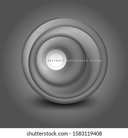 Vector swirl circle banner, 3d style abstract sphere or round shape icon or background templates. Vector Illustration For Wallpaper, Banner, Background, Card, Book Illustration, landing page