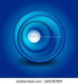Vector swirl circle banner, 3d style abstract sphere or round shape icon or background templates. Vector Illustration For Wallpaper, Banner, Background, Card, Book Illustration, landing page
