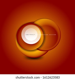 Banner de círculo giratorio vectorial, esfera abstracta de estilo 3d o icono de forma redonda o plantillas de fondo. Ilustración vectorial para fondo de escritorio, pancarta, fondo, tarjeta, ilustración del libro, página de inicio