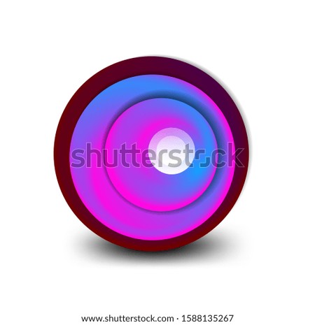 Vector swirl circle banner, 3d style abstract sphere or round shape icon or background templates. Vector Illustration For Wallpaper, Banner, Background, Card, Book Illustration, landing page