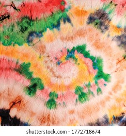 Vector Swirl. Circle Tie Dye Swirl. Colorful Tiedye Pattern. Brush Colored Tie Die. Spiral Dyed Bokeh. Multi Swirl Seventies. Rainbow Dirty Hippie. Hippie Abstract Print. Spiral Old Background