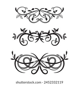 Vector swirl elements for design.