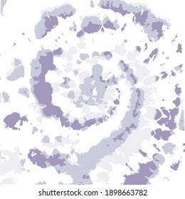 Vector Swirl. Ethnic Abstract. Blue Craft Art Decoration. Blue Batik Brush. Tie Dye pattern. Bohemian Art. Vector Shirt Print. Tie Dye Print. Ink Textured. Hippie Fabric.