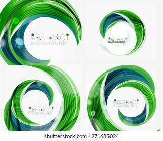Fondo abstracto de la línea giratoria del vector. Diseño moderno para su mensaje, lema o nombre de marca