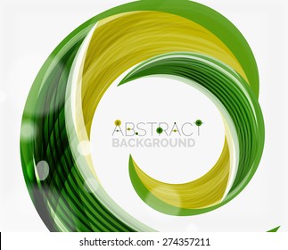 Vector swirl line abstract background. Modern layout for your message, slogan or brand name