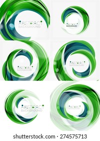 Plano de fundo abstrato da linha de espiral do vetor. Layout moderno para sua mensagem, slogan ou marca