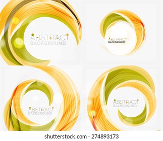 Fondo abstracto de la línea giratoria del vector. Diseño moderno para su mensaje, lema o nombre de marca