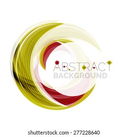 Vector swirl line abstract background. Modern layout for your message, slogan or brand name