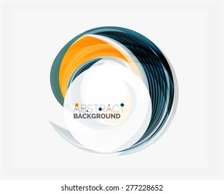Vector swirl line abstract background. Modern layout for your message, slogan or brand name