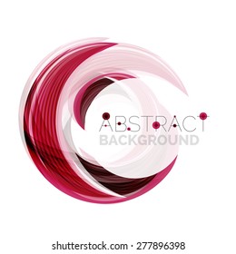 Vector swirl line abstract background. Modern layout for your message, slogan or brand name