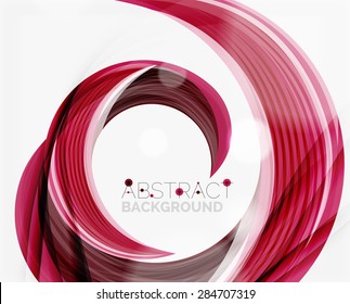 Vector swirl line abstract background. Modern layout for your message, slogan or brand name
