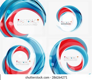 Vector swirl line abstract background. Modern layout for your message, slogan or brand name