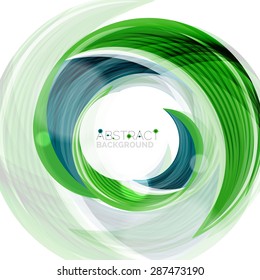 Vektorschwirl-Linie abstrakter Hintergrund. Modernes Layout für Ihre Nachricht, Ihren Slogan oder Ihren Markennamen