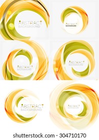 Vector swirl line abstract background. Modern layout for your message, slogan or brand name