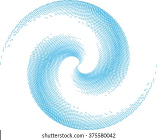 Vector Swirl Lines . Circle Spiral. 