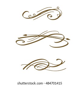 Vector swirl ornament