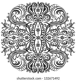 Vector swirling pattern,  decorative ornament