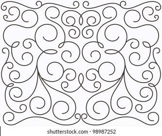 Vector swirly symmetric design