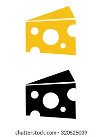 Vector Swiss Cheese Block