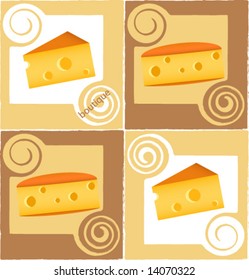 Vector Swiss Cheese Kitchen Design Wallpaper