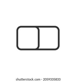 Vector switch line icon. Symbol in trendy outline style. Vector illustration isolated on a white background. 