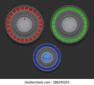 Vector Switch the scroll wheel for your design  on black background
