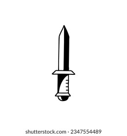 vector sword doodle illustration concept