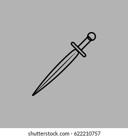 Vector Sword Icon Symbol