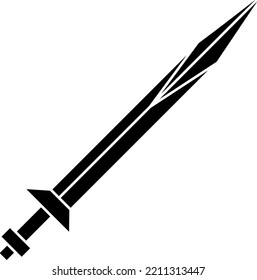 Vector Sword Icon Symbol illustration on white background..eps
