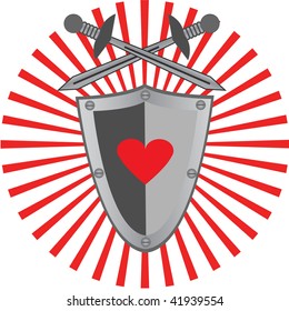 Vector sword and shield designs