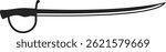 vector of a sword. weapon, traditional, knight