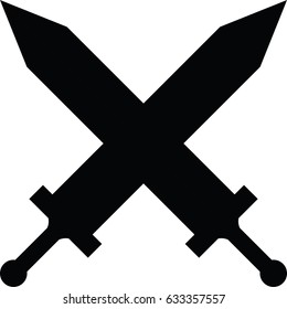 Vector swords clashing
