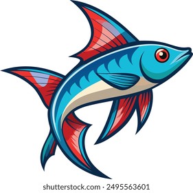 A vector of Swordtail Fish 