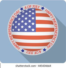 Vector Symbol 4 July Happy Independence Stock Vector (Royalty Free ...