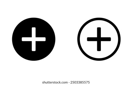 Vector symbol add calculation. Vector illustration