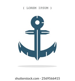 Vector symbol. Anchor icon illustration. Stock vector symbol illustration design.