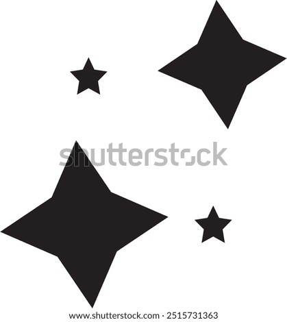 Vector Symbol of Athetic Black Star