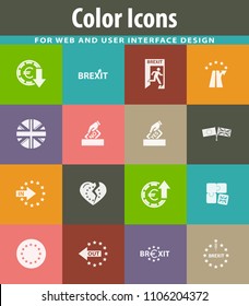 vector symbol of brexit, icon set for web