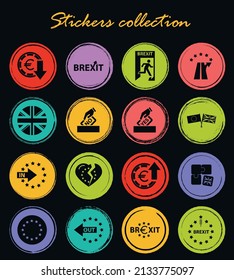 vector symbol of brexit, icon set for web