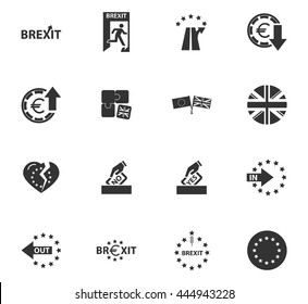 vector symbol of brexit, icon set for web