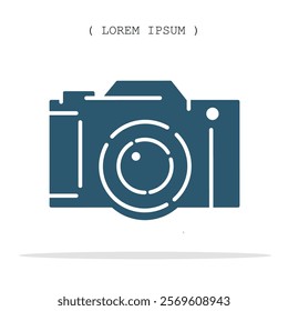 Vector symbol. Camera icon illustration. Stock vector symbol illustration design.