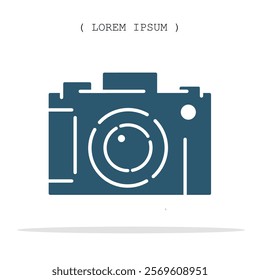 Vector symbol. Camera icon illustration. Stock vector symbol illustration design.