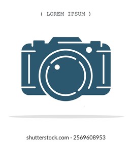 Vector symbol. Camera icon illustration. Stock vector symbol illustration design.