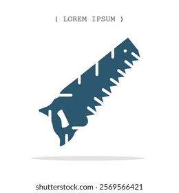 Vector symbol. Chainsaw icon illustration. Stock vector symbol illustration design.