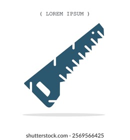 Vector symbol. Chainsaw icon illustration. Stock vector symbol illustration design.