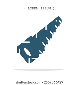 Vector symbol. Chainsaw icon illustration. Stock vector symbol illustration design.