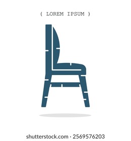 Vector symbol. Chair icon illustration. Stock vector symbol illustration design.